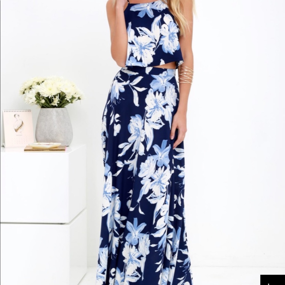 Two piece formal dress from Lulus